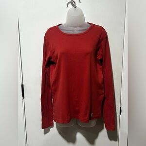 Carhartt Red Long-Sleeve Crewneck Tee